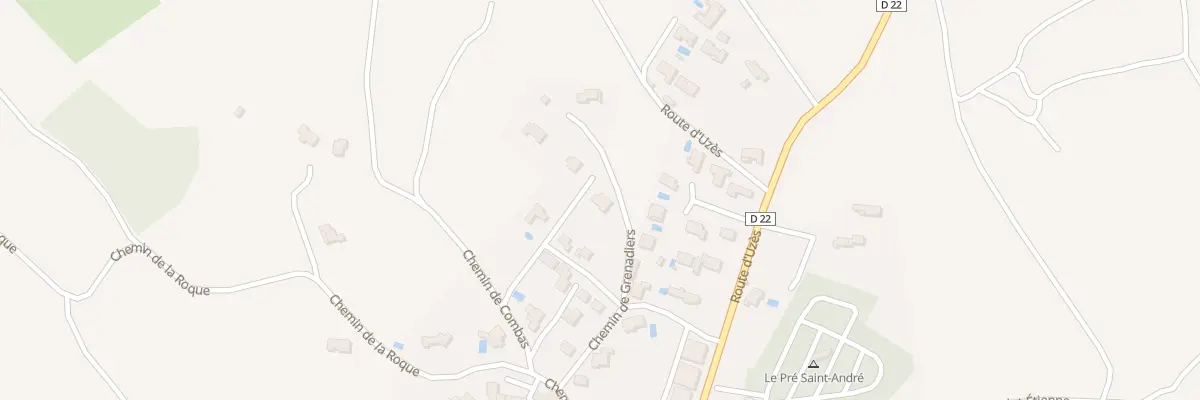 Plan du 64 Che de Combas à Souvignargues