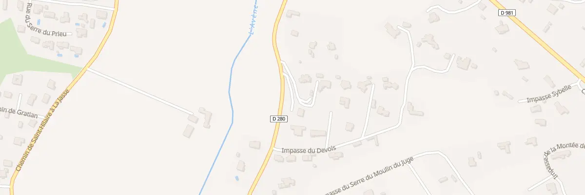 Plan du 2854 Rue des Vignerons à Saint-Hilaire-de-Brethmas