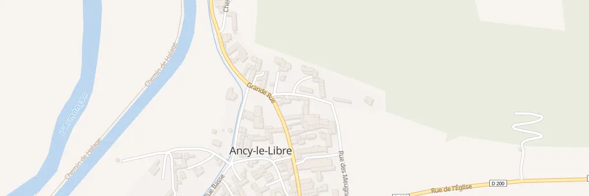 Plan du 1 Rue des Meugnottes à Ancy-le-Libre