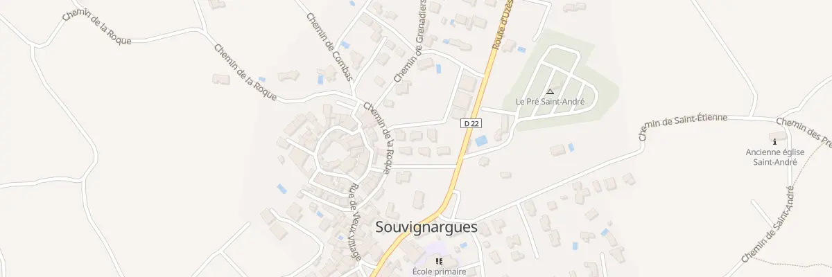 Plan du 12 Che de la Roque à Souvignargues