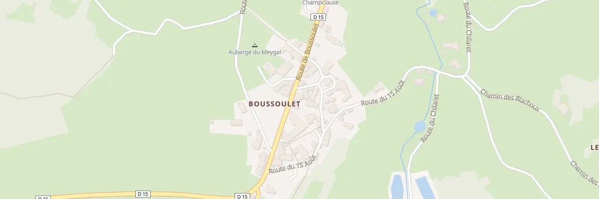 Plan du 242 Rte de Boussoulet à Champclause