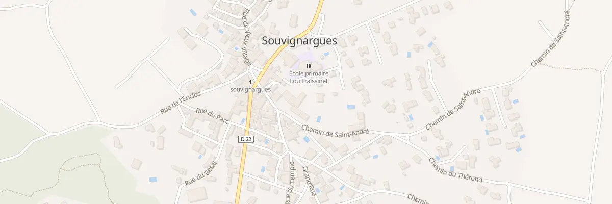 Plan du 5 Che de Saint-André à Souvignargues
