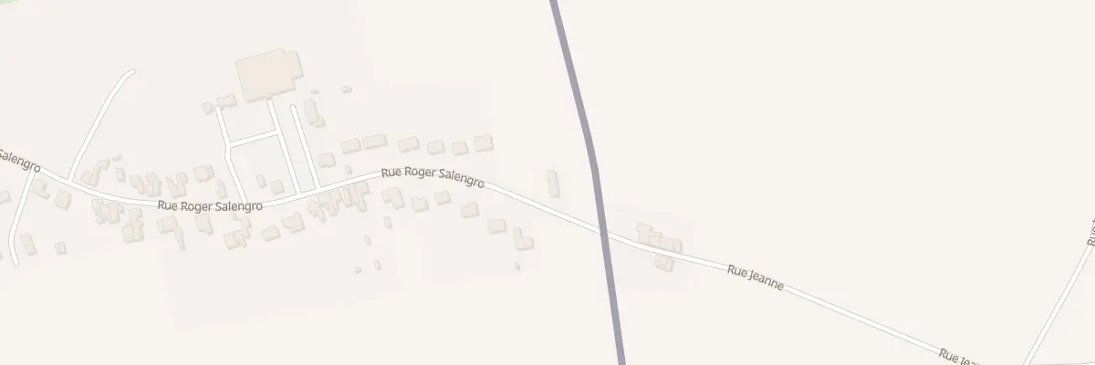 Plan du 1099 Rue Roger Salengro à Jeumont