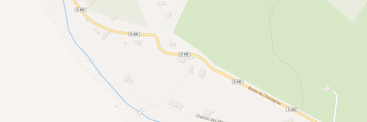 Plan du 889 Rte de Chavagnac à Gagnières