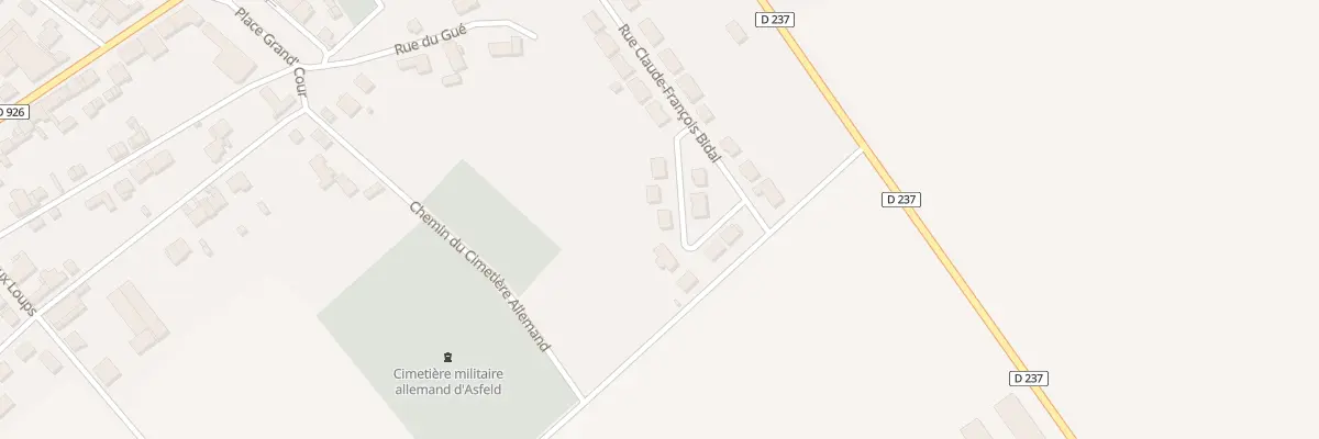 Plan du 20 Rue Claude Francois Bidal à Asfeld