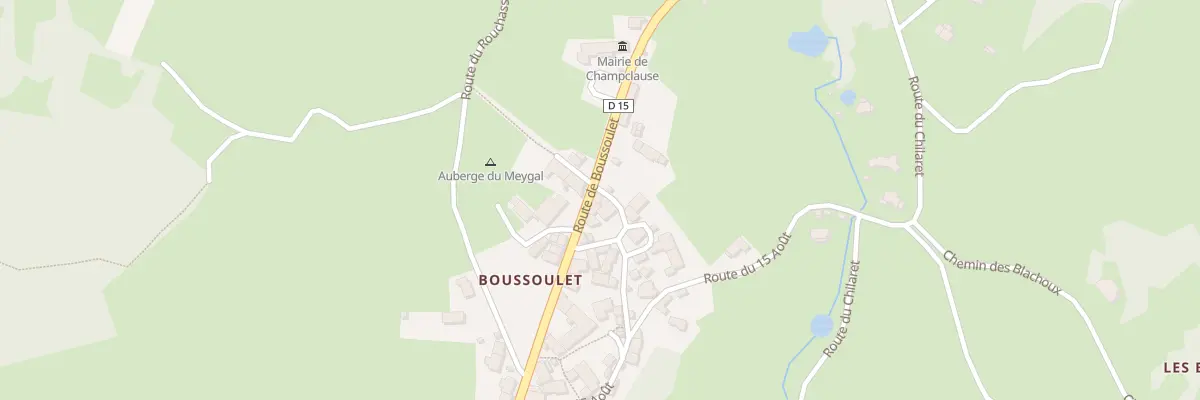 Plan du 5185 Boussoulet à Champclause
