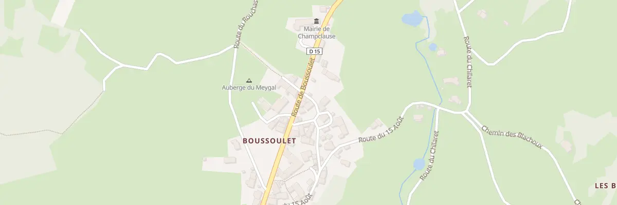 Plan du 5184A Boussoulet à Champclause