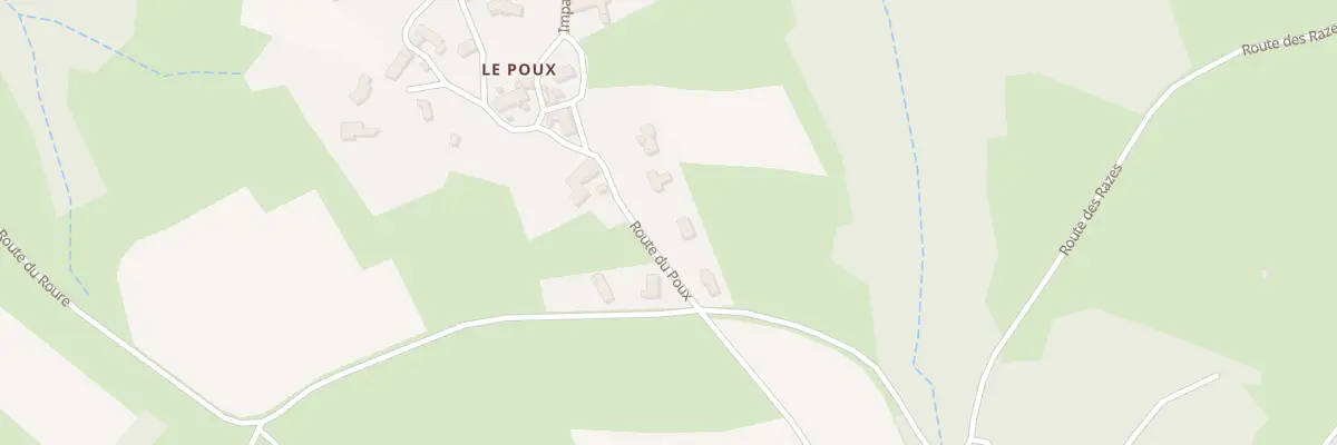 Plan du 80 Rte du Poux à Saint-Maurice-de-Lignon