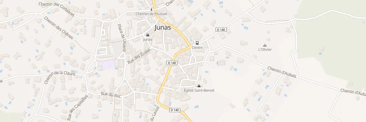 Plan du 3 Rue du Four à Junas