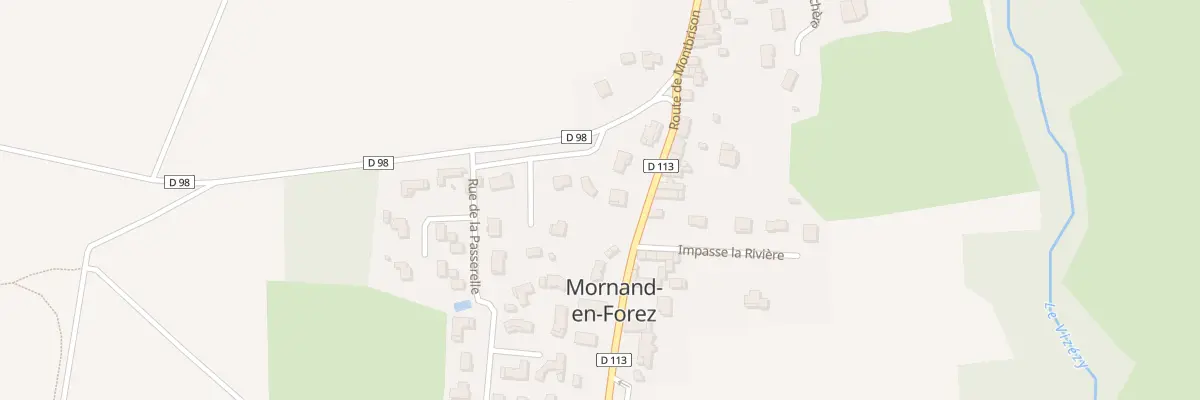 Plan du 11 Che du Lavoir à Mornand-en-Forez