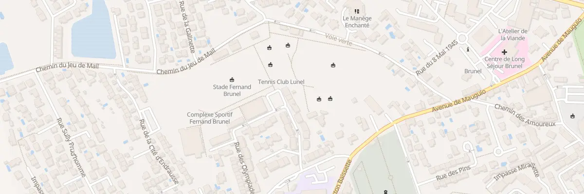 Plan du 105 Rue des Olympiades à Lunel
