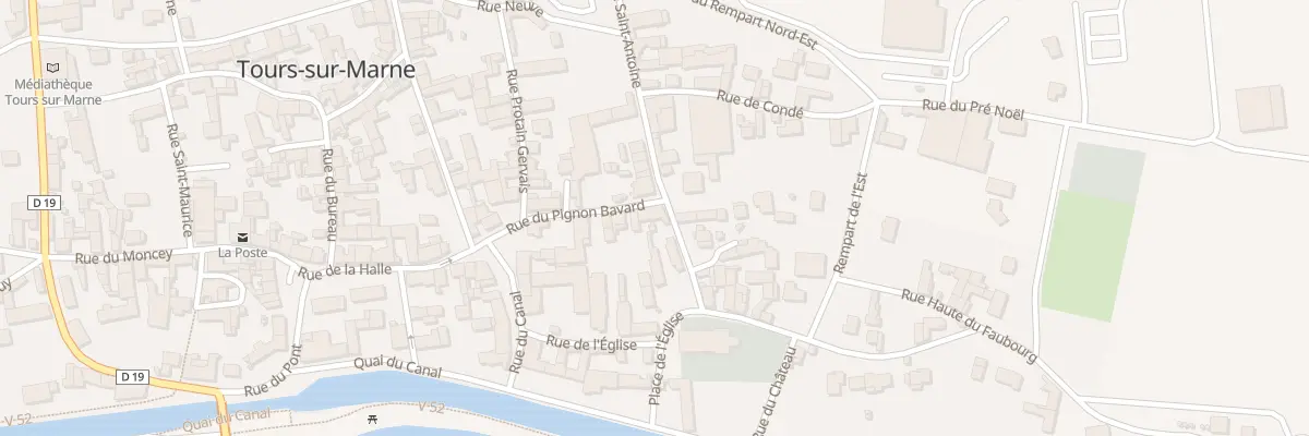Plan du 10 Rue du Pignon Bavard à Tours-sur-Marne