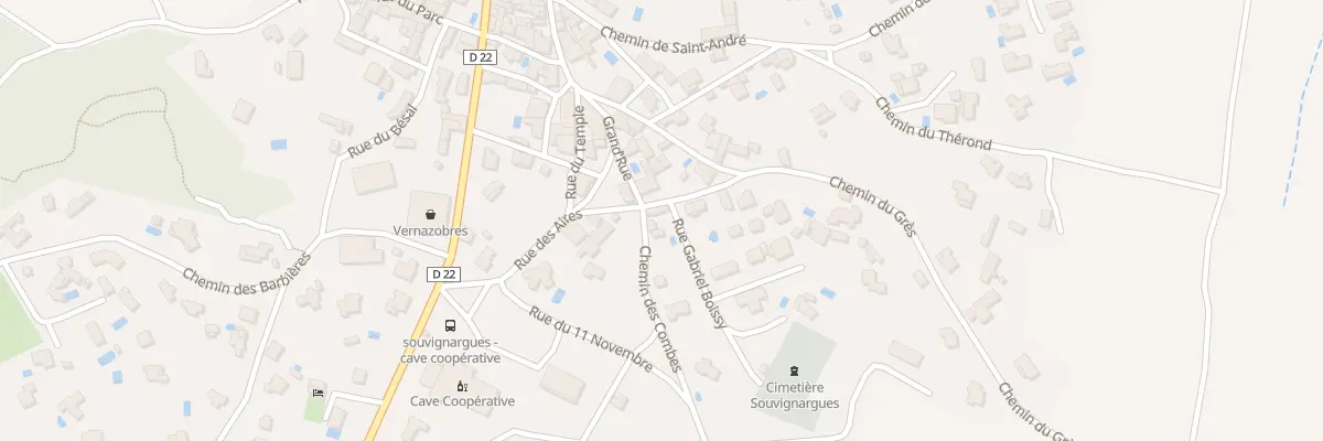Plan du 3 Che des Combes à Souvignargues