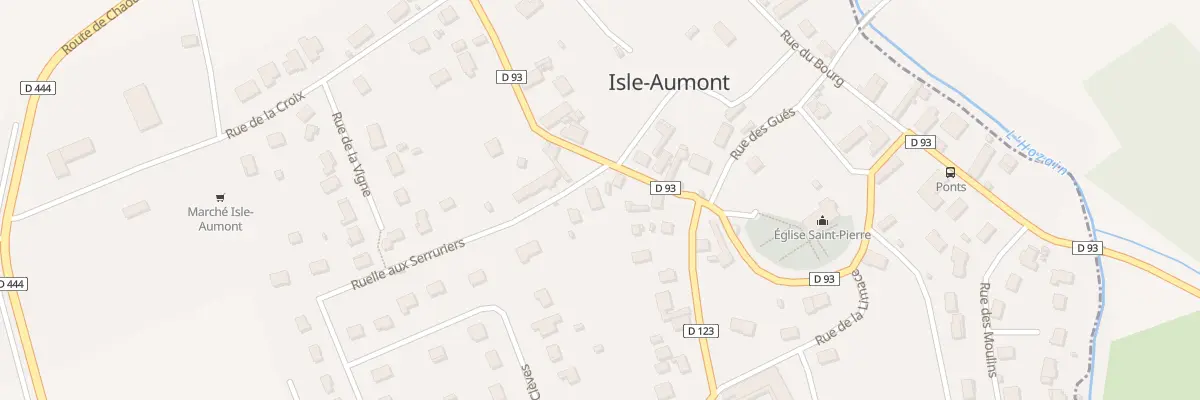 Plan du 1 Rle aux Serruriers à Isle-Aumont
