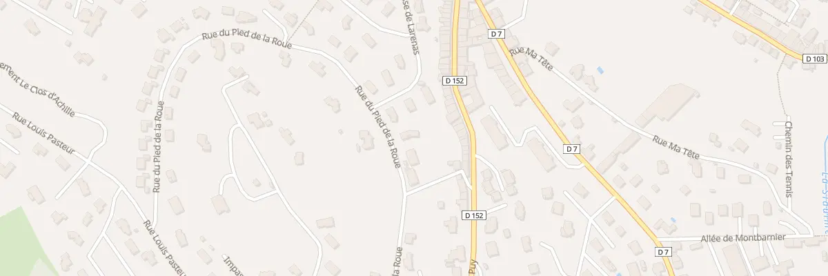 Plan du 535 Rue du Pied de la Roue à Yssingeaux