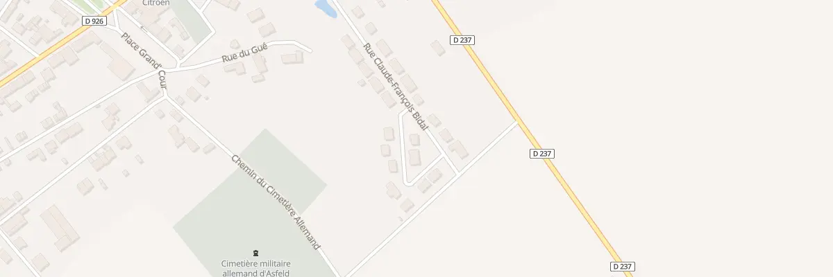 Plan du 23 Rue Claude Francois Bidal à Asfeld