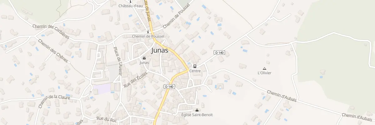 Plan du 2 Rte d’Aujargues à Junas