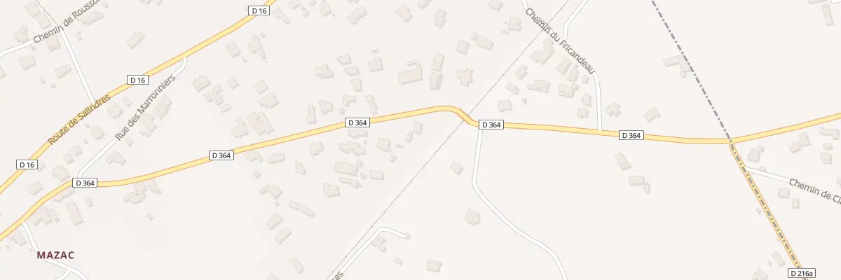 Plan du 88 Vte Vieille Route de Salindres à Saint-Privat-des-Vieux