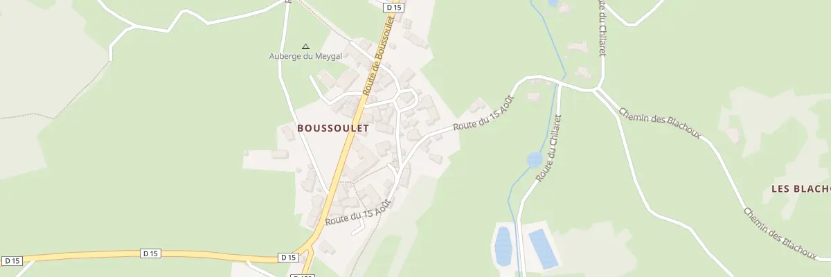 Plan du 5195 Boussoulet à Champclause