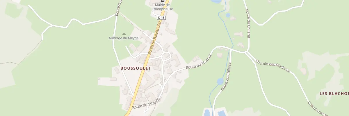 Plan du 5002 Boussoulet à Champclause