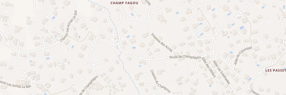 Plan du 794 Rte de Champfagou aux Vans