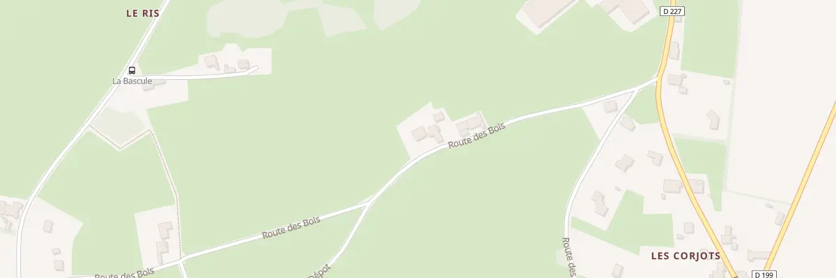 Plan du 280 Rte des Bois à Fleury-la-Montagne