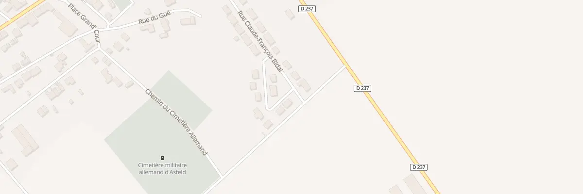 Plan du 28 Rue Claude Francois Bidal à Asfeld