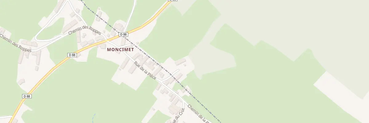 Plan du 18B Montcimet à Cussy-en-Morvan