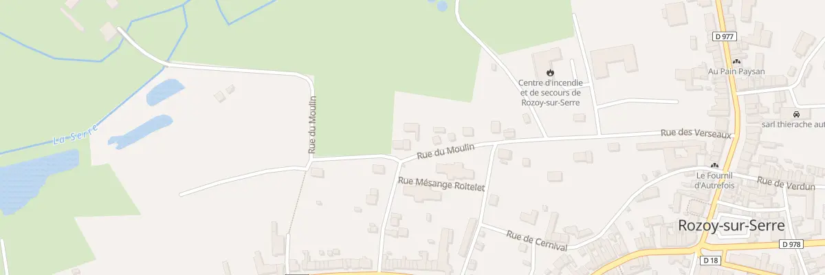 Plan du 306 Rue du Moulin à Rozoy-sur-Serre
