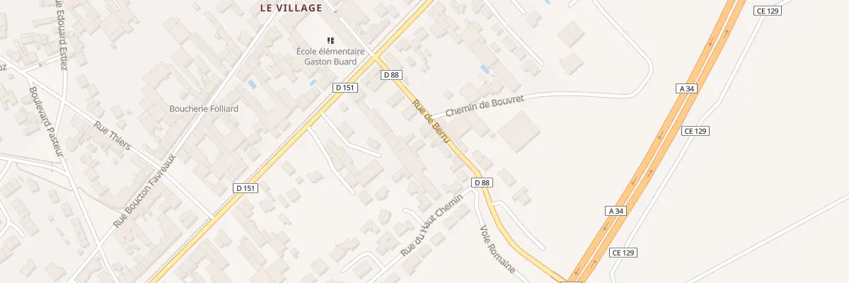 Plan du 14 Rue de Berru à Witry-lès-Reims