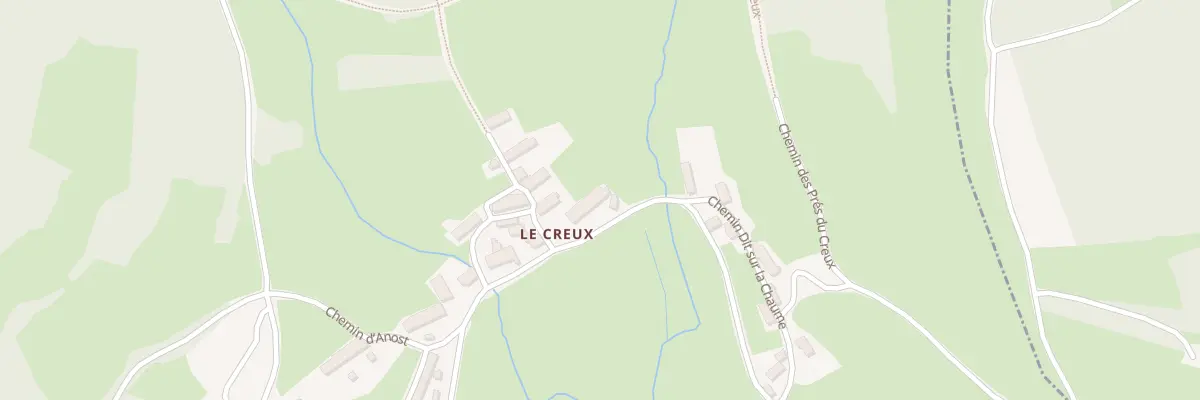 Plan du 21 Tra du Creux à Anost