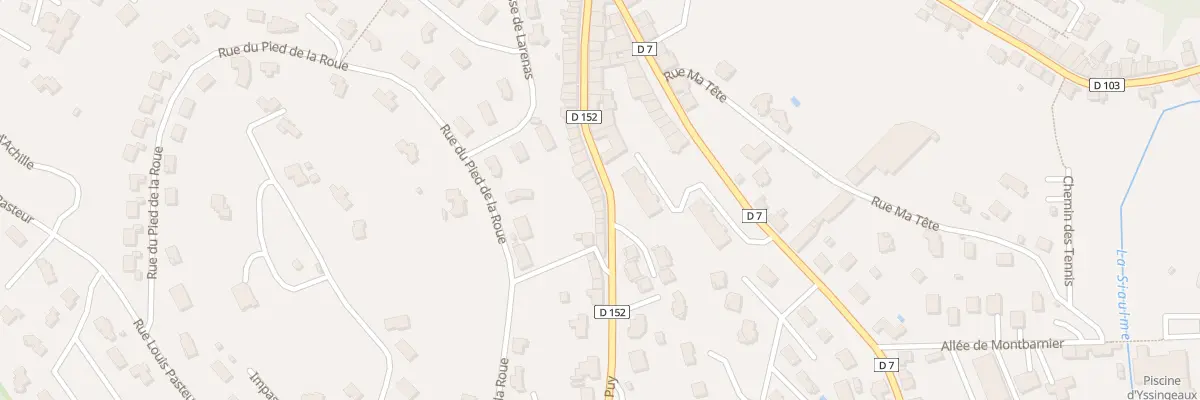 Plan du 64 Rue du Puy à Yssingeaux
