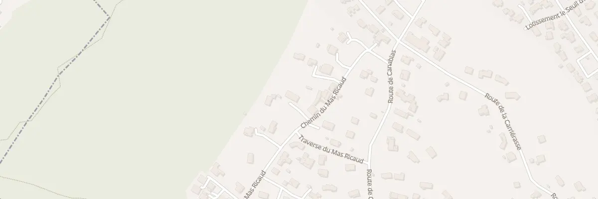 Plan du 17C Mas de Ricaud à Rousson