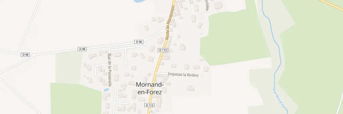 Plan du 233 Rte de Montbrison à Mornand-en-Forez