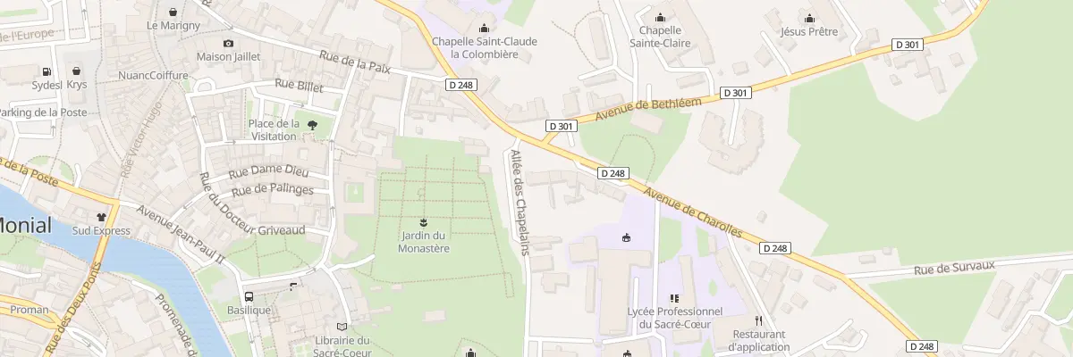 Plan du 6 Av de Charolles à Paray-le-Monial