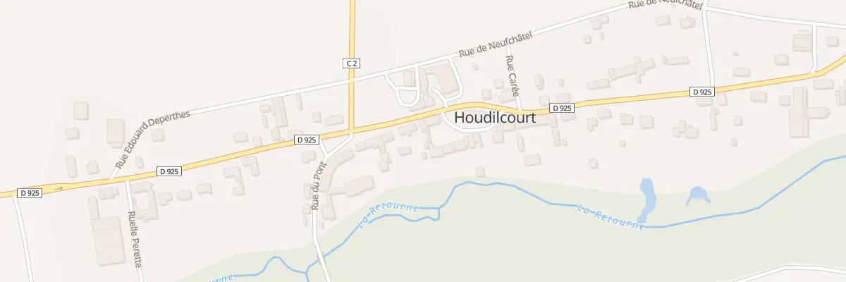 Plan du 28 Rue Principale à Houdilcourt