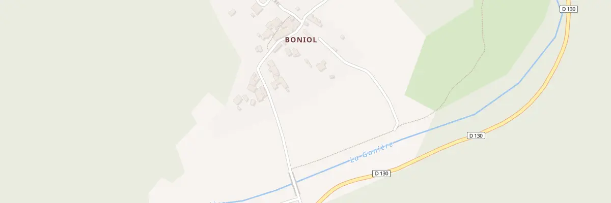 Plan du 320 Che de Boniol à Bessèges