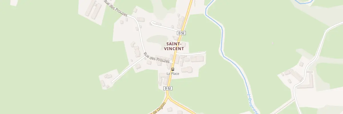 Plan du 4 Rue des Prouzes à Saint-Vincent-Bragny