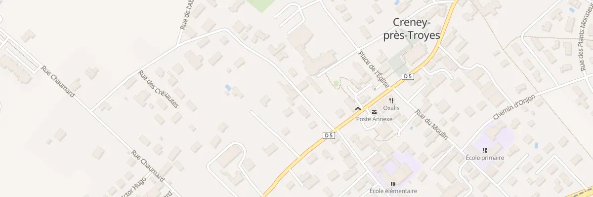Plan du 1 Rue des Crevautes à Creney-près-Troyes