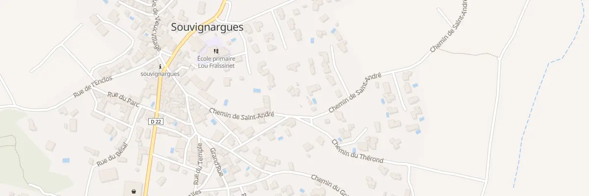 Plan du 15 Che de Saint-André à Souvignargues