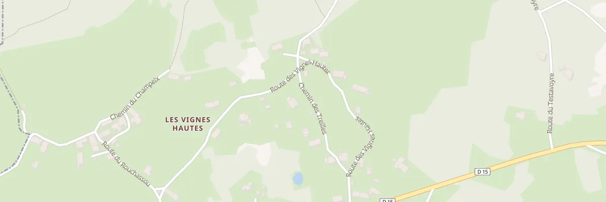 Plan du 161 Che des Treilles à Champclause