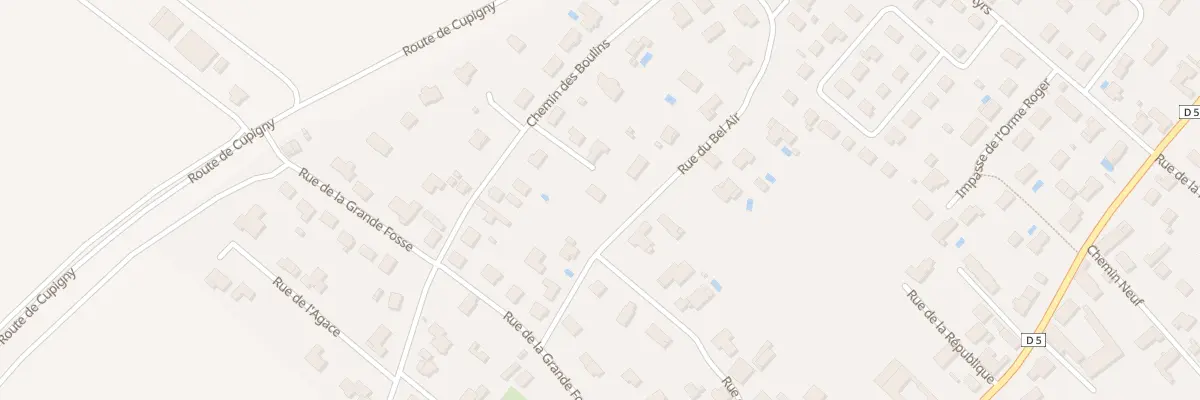 Plan du 5 Rue du Bel Air à Creney-près-Troyes
