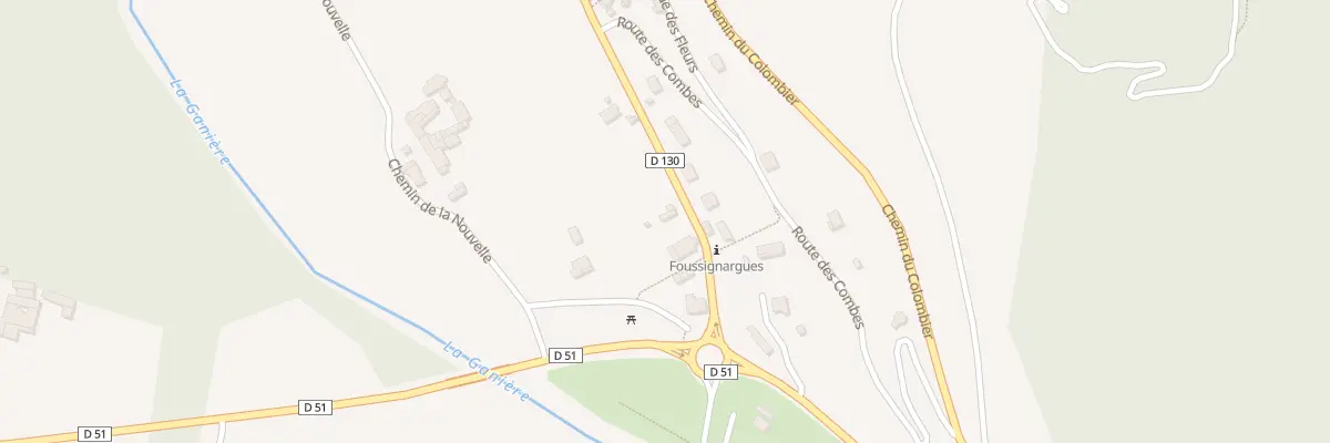 Plan du 97 Rte de Foussignargues à Bessèges