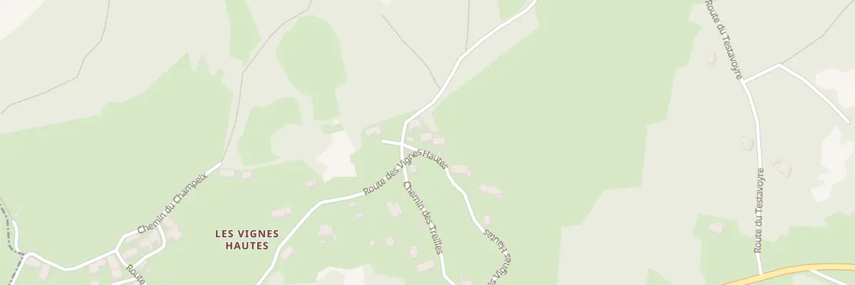 Plan du 298 Rte des Vignes Hautes à Champclause