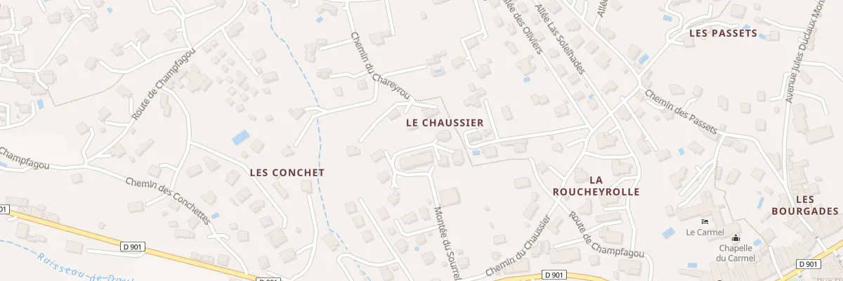 Plan du 5987 Le Chaussier aux Vans