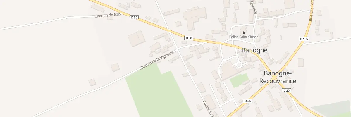 Plan du 2 Rue du Moulin à Banogne-Recouvrance