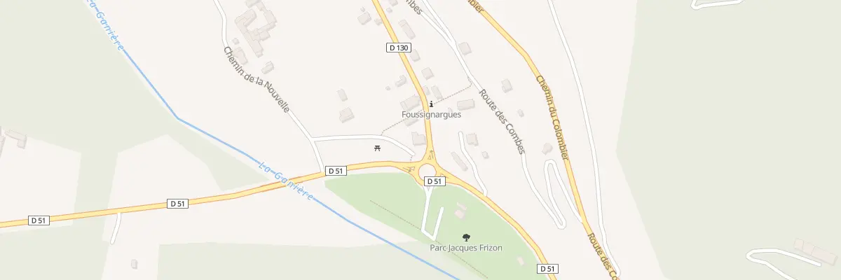 Plan du 19 Rte de Foussignargues à Bessèges