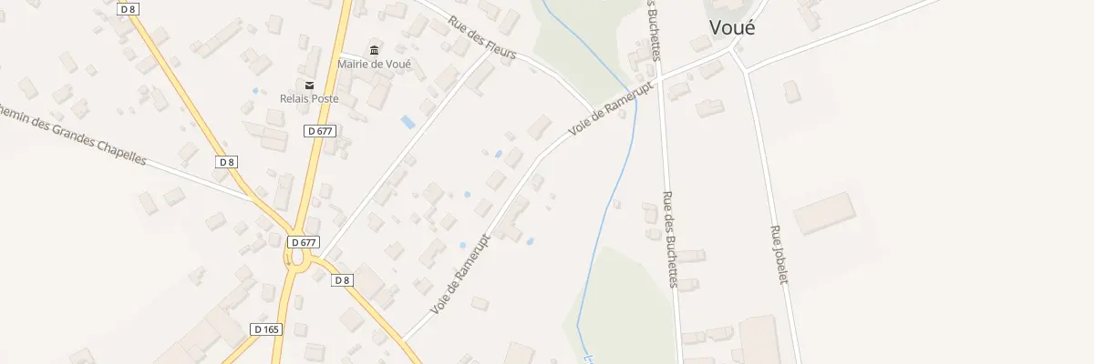 Plan du 9 Voie de Ramerupt à Voué