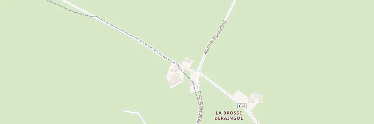 Plan du 1501 Rte de Montrafond à Poisson