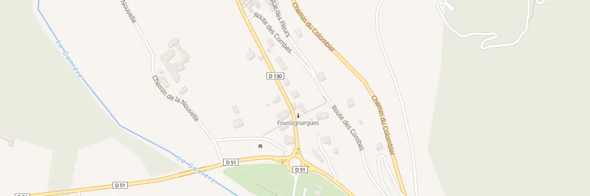 Plan du 94 Rte de Foussignargues à Bessèges